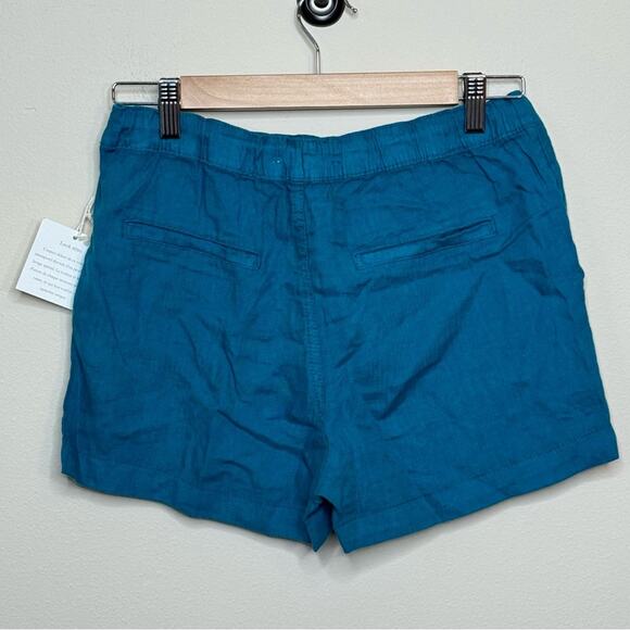 C&C California NWT Linen Blue Pull On Shorts Size S - Picture 4 of 6